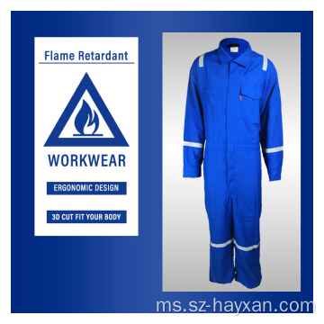 Keselamatan Pelindung Kebakaran Proof Coverall Aramid Clothing